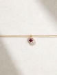 18K Rose Gold Ruby and Diamond Necklace