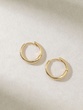 Gold Hoop Earrings K18