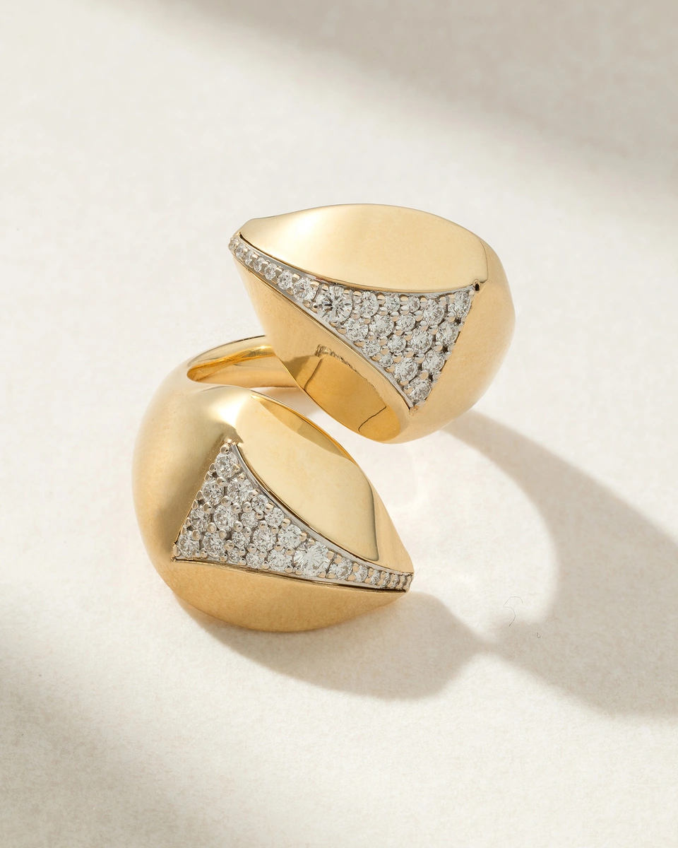 18Κ Κίτρινο Χρυσό Δαχτυλίδι με Διαμάντια