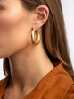 18K Yellow Gold Hoops - Image 4