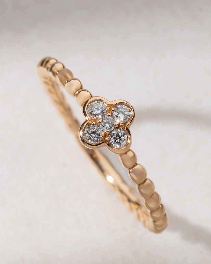 18K Rose Gold Diamond Ring