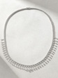 18K White Gold Rear Beauty Necklace with Pear Shaped and Brilliant Diamonds - Image 1