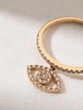 18K Rose Gold Talisman Ring with Brilliant Diamonds