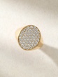 18K Rose Gold Pinky Ring with Diamonds