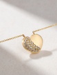 18Κ Yellow Gold Polished Heart With Diamonds