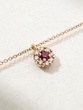 18K Rose Gold Ruby and Diamond Necklace