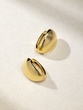 Yellow Gold Hoop Earrings K18