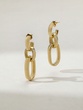 18K Yellow Gold Chain Earrings