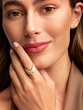 Δαχτυλίδι Κίτρινο Χρυσό Κ18 με Asscher, Emerald και Brilliant Diamonds - Image 3