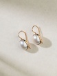 Gold Earrings K18 with Pearls