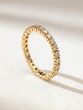 18K Rose Gold Eternity Ring with Brilliant Cut Diamonds