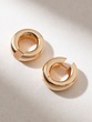 18K Rose Gold Bold Hoops