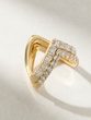 Δαχτυλίδι Κίτρινο Χρυσό Κ18 με Asscher, Emerald και Brilliant Diamonds - Image 2