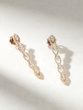 18K Rose Gold Earrings with Marquise and White Diamonds