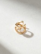 18K Rose Gold Ear Cuff with  Pear Diamond - Image 1