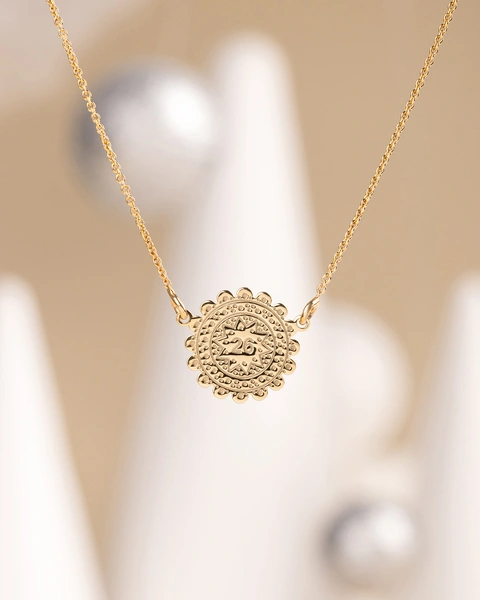 Vintage Lace Charm Necklace