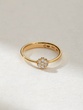 Discreet 18K Rose Gold Ring with Brilliant Diamonds