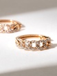 18K Rose Gold Gourmet Chain Hoop Earrings