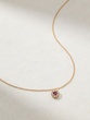 18K Rose Gold Ruby and Diamond Necklace