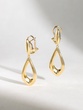 18k Yellow Gold Drop Earrings - Image 2
