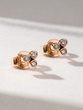 18K Rose Gold Earrings with Brilliant Diamonds