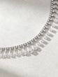 18K White Gold Rear Beauty Necklace with Pear Shaped and Brilliant Diamonds - Image 2