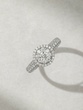 18K White Gold Ring with Brilliant Cut Diamonds