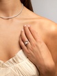 18K White Gold Tennis Necklace with Diamonds - Image 5